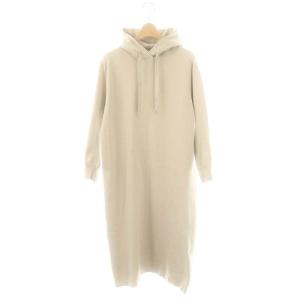 23AW フーディー ワンピース ロング 長袖 XS グレージュ /HK OS