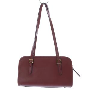COACH スウィングジップ ショルダーバッグ グローブドレザー レッド CM565