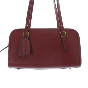 COACH スウィングジップ ショルダーバッグ グローブドレザー レッド CM565