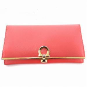 ガンチーニ 二つ折り長財布 ウォレット レザー オレンジ 22 4633 /JS