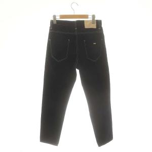mina perhonen always ストレートデニムパンツ ジーンズ ステッチ 34 ネイビー dn4399d /DF OS