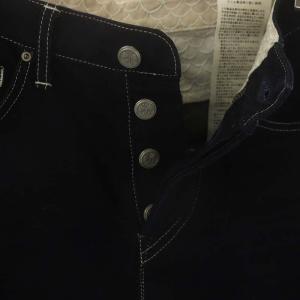 mina perhonen always ストレートデニムパンツ ジーンズ ステッチ 34 ネイビー dn4399d /DF OS