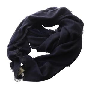 ALONPI CASHMERE マフラー ネイビー