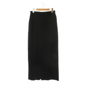 23AW ウール ロング タイトスカート マキシ ロング 34 黒 ブラック 23060500802030