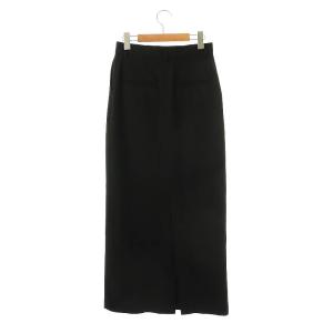 EVERYDAY I LIKE 23AW ウール ロング タイトスカート マキシ ロング 34 黒 ブラック 23060500802030