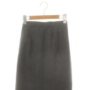 ENFOLD 24SS MINIMAL STRAIGHT SKIRT タイトスカート ロング 36 チャコールグレー