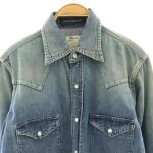 MADISONBLUE WESTERN SHIRTSデニムウエスタンシャツ 02 ブルー