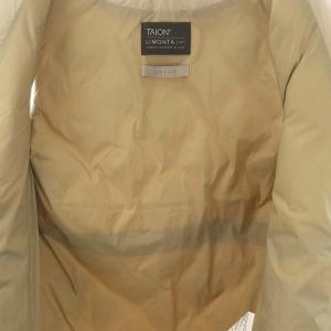 TAION × アンフィーロ UNFILO キルティングジレ ダウンベスト ロング ベージュ /DF OS