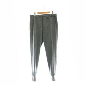 スリムフィット リブパンツ ウール 44 グレー /SS OS AD