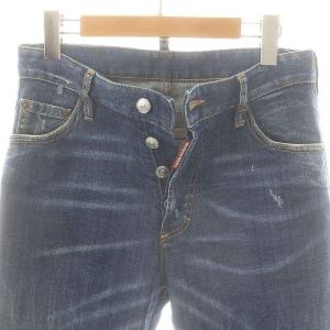 DSQUARED2 加工デニムスキニーパンツ ジーンズ 44 紺 /MI OS AD