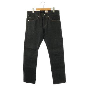 エイジド デニムパンツ ジーンズ スリム セルビッチ 30 ダークネイビー /DF OS AD
