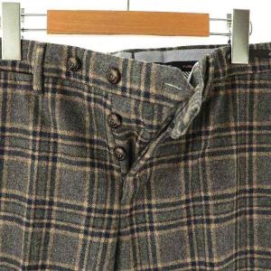 PT01 Fulham RD SUPER SLIM FIT チェック柄パンツ スリムテーパード 46 グレー /DF