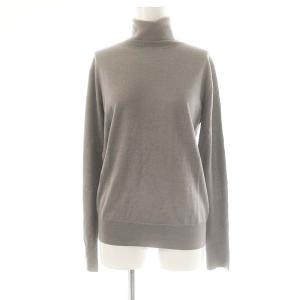 ウールシルク タートルネック ニット セーター 長袖 グレー /ES OS SH