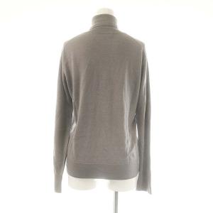 ebure ウールシルク タートルネック ニット セーター 長袖 グレー /ES OS SH