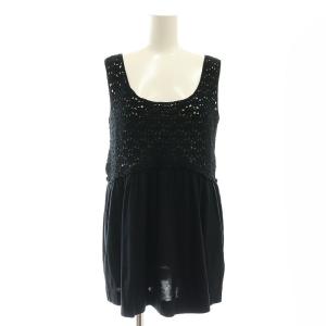 Harrods アンサンブルニット ニットボレロカーディガン ニットカットソー 黒 /MI OS