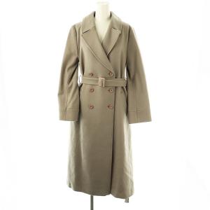 ダブルボタンバックボリュームコート チェスター ウール ベルト付き 1 グレージュ /MI OS