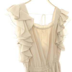 COCO DEAL 24SS フリルデザインオールインワン 2 ベージュ /MI OS