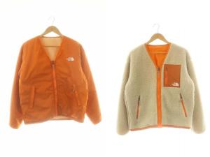 Reversible Extreme PILE Jacket ジャケット ボア ジップアップ S オレンジ