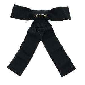 GUCCI ブローチ リボンモチーフ ブラック /YO21 OH