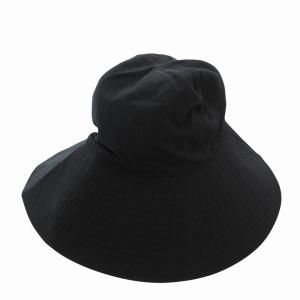 × KIJIMA TAKAYUKI  WIDE BRIM COTTON ハット 帽子 0 黒 ブラック