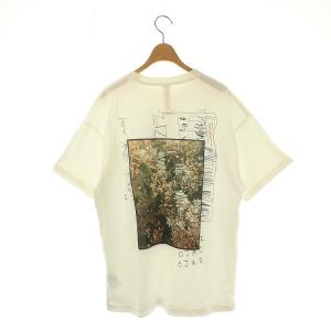 nagonstans プリントTシャツ カットソー 半袖 グラフィックプリント 38 ホワイトマルチカラー /ES OS