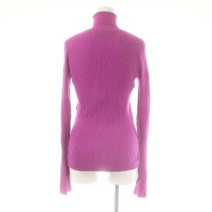 nagonstans 23SS リブハイネックニット カットソー ウール混 M 紫 /MI OS