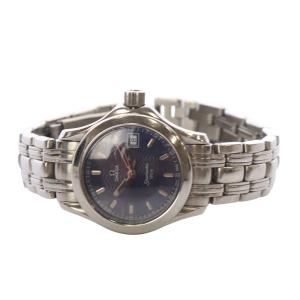 OMEGA 2581.81 Seamaster 120m デイト クォーツ 腕時計 シルバー色