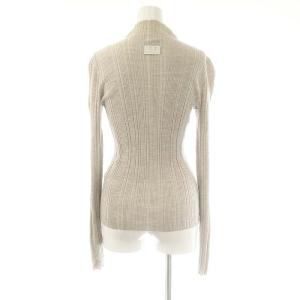 DIESEL ハイネック リブニット カットソー ウール S グレー /MI OS