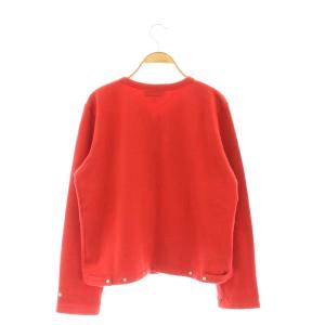 agnes b. カーディガンプレッション 長袖 裏起毛 3 レッド /DO OS SH