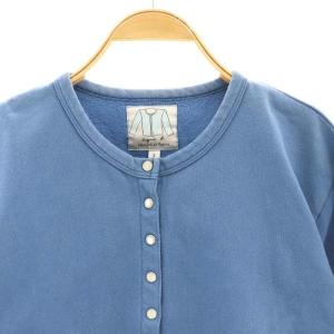 agnes b. カーディガンプレッション 長袖 トリコロールタグ 3 ライトブルー /DO OS SH