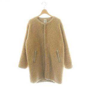 WOOLBOAカラーレスボアロングジャケット 総裏地 2 ベージュ /DO OS SH