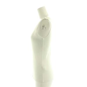 PLEATS PLEASE ISSEY MIYAKE イッセイミヤケ MIST BASICS プリーツタンクトップ Uネック 白 ホワイト /AT OS