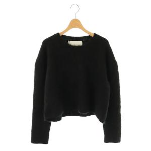 24AW Wool Mohair Knit Top F ブラック