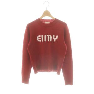 24AW EIMYロゴニット セーター F 赤 /MI OS