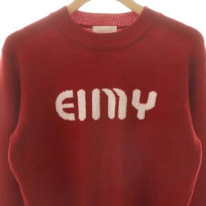 eimy istoire 24AW EIMYロゴニット セーター F 赤 /MI OS