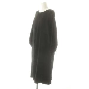 ASTRAET 長袖 ワンピース 光沢 0 黒 /MI OS