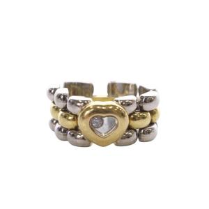 ハッピーダイヤモンド リング ハートモチーフ K18 SS 14号