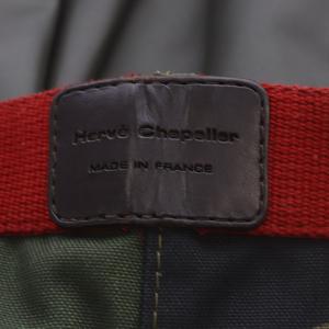 Hervé Chapelier 707WD 広島限定 舟型トートM バッグ ハンドバッグ コーデュラナイロン カモフラージュ×パプリカ×ドラジェタグ