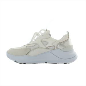 フーガ ナチュラル FUGA NATURAL スニーカー シューズ 厚底 牛革 6.5 23.5cm 白