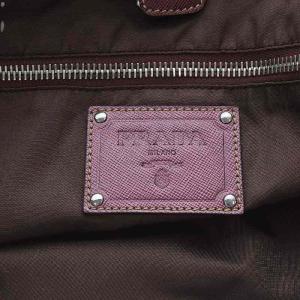 PRADA テスートナイロン×サフィアーノレザー トートバッグ ショルダーバッグ ピンク /YO13 OH