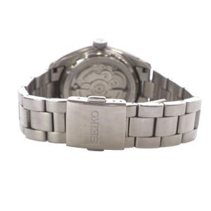 SEIKO 6R15-00C0 メカニカル 自動巻き 裏スケ デイト 腕時計 ブラック