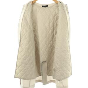 LAUTREAMONT 中綿ライナー付きコート ノーカラーコート 40 ライトグレー /ES OS