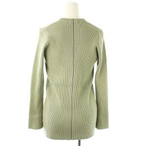 COCO DEAL 23SS セットアップ 配色ラインリブニットカーディガン タイトスカート 2 スモークグリーン /MI