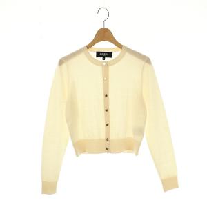 ウールクルーネックカーディガン ニット S アイボリー /DO OS