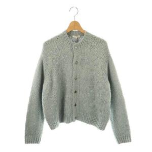 シルククルーネックカーディガン 38 グレー