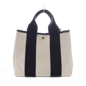 VIOLA d'ORO トートバッグ ショルダーバッグ 2WAYバッグ バイカラー キャンバス 白 ホワイト 黒 ブラック /SB
