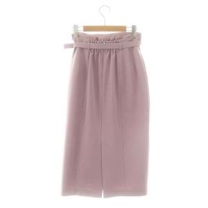 JUSGLITTY 24SS ダブルウエストタイトスカート マキシ ロング 1 紫 パープル /AT OS