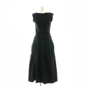 ノースリーブワンピース ロング 0 黒 ブラック /SS OS SH