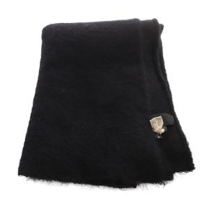 HAIDER ACKERMANN ストール モヘヤ混 マフラー 黒 ブラック /SR9 SH