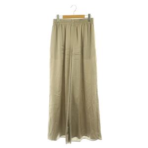 23AW Washable Silk Wide Pants ワイドパンツ シルク ベージュ /MY OS
